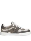 Dolce & Gabbana Strobel Portofino Light Sneaker In Calfskin In Gray