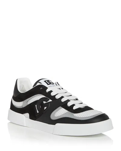 DOLCE & GABBANA MEN'S STROBEL PORTOFINO LOW TOP SNEAKERS