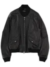 Dolce & Gabbana Black Solid Mock Collar Jacket In Black