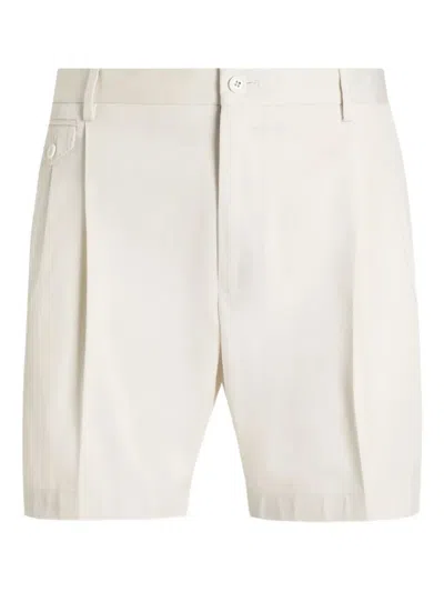 Dolce & Gabbana Belt Loop Shorts In Neutral