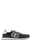 Dolce & Gabbana Multicolor Suede And Mesh Dg Aria Sneakers In Green