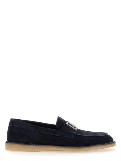 DOLCE & GABBANA MEN'S SUEDE LOAFER