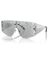 Dolce & Gabbana Sharped Mask-frame Sunglasses In Silver