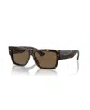 Dolce & Gabbana Sharped Rectangle-frame Sunglasses In Havana