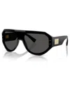 Dolce & Gabbana Dg Logo Plaque Sunglasses In Black