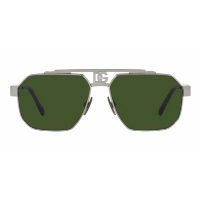 Dolce & Gabbana Men's Sunglasses  Dg 2294 Gbby2 In Green