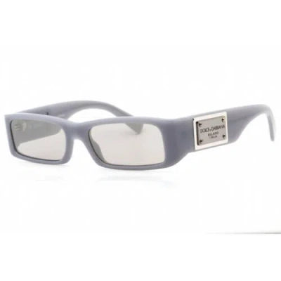 Pre-owned Dolce & Gabbana Men's Sunglasses Grey Plastic Full Rim Frame 0dg4444 30906g In Light Grey Mirror Silver