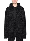 Dolce & Gabbana Leopard-print French Cotton-terry Hooded Zip-up Sweatshirt In Multicolor