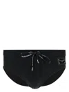 Dolce & Gabbana Logo-plaque Swim Trunks In Blue