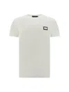 Dolce & Gabbana Men White Cotton T-shirt In White