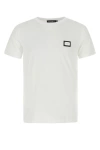 Dolce & Gabbana Men White Cotton T-shirt