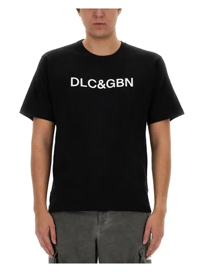 Dolce & Gabbana Men's T-shirt With Logo In Black
