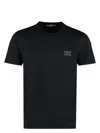 Dolce & Gabbana Dolce&gabbana Black Crewneck T Shirt With Logo Plaque