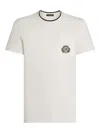 Dolce & Gabbana Pocketed Ribbed Neck T-shirt In White