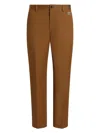 Dolce & Gabbana Cotton Trousers Featuring Belt Loops In Brown