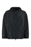 Dolce & Gabbana Technical Fabric Hooded Jacket In Black