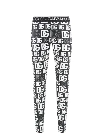 Dolce & Gabbana Men's Technical Fabric Leggings In Black