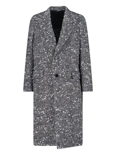 Dolce & Gabbana Men's Textured Wool, Mohair & Alpaca Blend Jacket In Gray