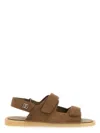 Dolce & Gabbana Touch Strap Leather Sneaker For Men In Beige