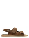 Dolce & Gabbana Touch Strap Leather Sneaker For Men In Brown