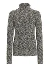 Dolce & Gabbana Two-tone Wool Blend Sweater In White
