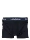Dolce & Gabbana Day By Day 2-pack Stretch Cotton Boxer Briefs In Dark Blue