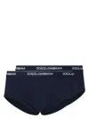 Dolce & Gabbana Two-pack Brando Briefs In Stretch Cotton In Blue