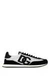 Dolce & Gabbana Men Two-tone Mesh And Suede Dg Aria Sneakers In Multi