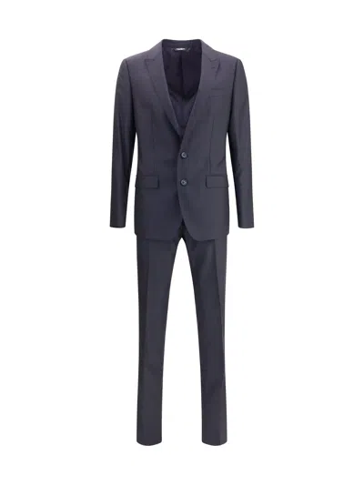 DOLCE & GABBANA DOLCE & GABBANA MEN VIRGIN WOOL-SILK BLEND SUIT