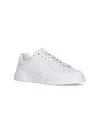 Dolce & Gabbana Leather Sneakers In White