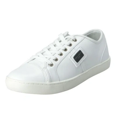 Pre-owned Dolce & Gabbana Men's White Sneakers Shoes 7 7.5 8 8.5 9 9.5 10 10.5 11 11.5 12