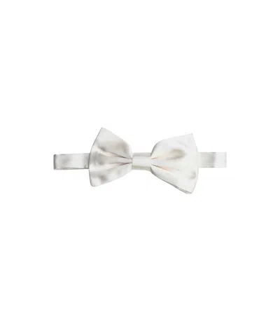Dolce & Gabbana White Solid Bow Tie