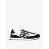 Dolce & Gabbana Mixed-material Dg Cushion Sneakers In White/blk