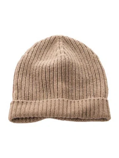 Pre-owned Dolce & Gabbana Men's Wool Beanie In Brown
