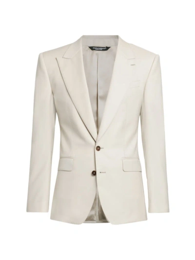 Dolce & Gabbana Men's Wool Two-button Suit Jacket In Grigio Perla