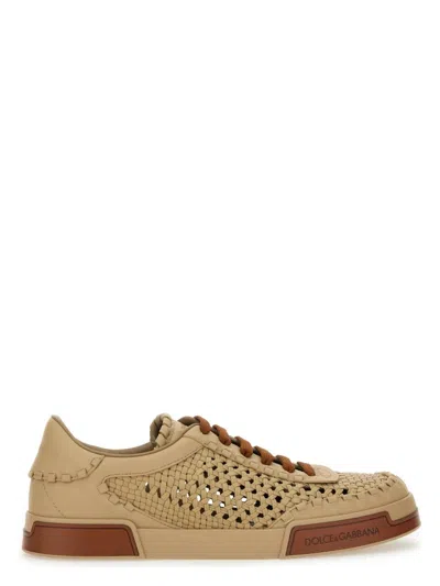 DOLCE & GABBANA MEN'S WOVEN PORTOFINO SNEAKER