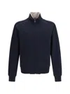 Dolce & Gabbana Zip Jacket With Side Bands Jacket In Bluscurism
