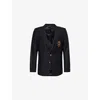 Dolce & Gabbana Appliqué Blazer In Blu Scurissimo 1