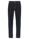 Dolce & Gabbana Trousers With Belt Loops And Contrast Stitching In Multi