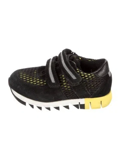 Pre-owned Dolce & Gabbana Babies' Mesh Accent Sneakers In Black