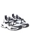 Dolce & Gabbana Blk/white Kids' Airmaster Mesh Low-top Trainers Eur 29 / 11 Uk In Bianco/nero