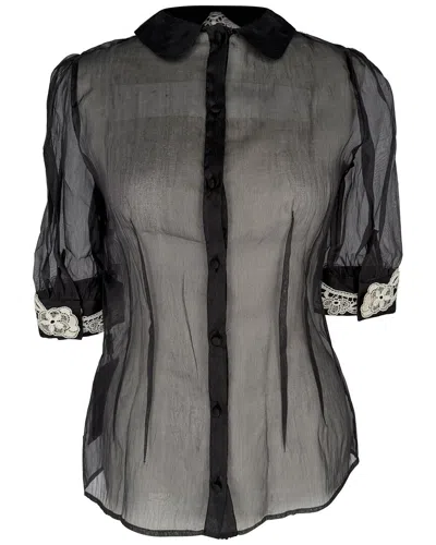 Pre-owned Dolce & Gabbana Mesh Blouse