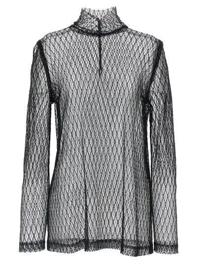 DOLCE & GABBANA MESH BLOUSE