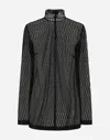 Dolce & Gabbana Turtleneck Long Sleeve Blouse In Black