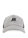 Dolce & Gabbana Mesh Detailing Baseball Plaque In Grey