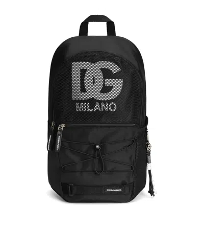 Dolce & Gabbana Kids' Mesh Logo Backpack
