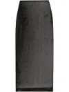 Dolce & Gabbana Mesh Midi Pencil Skirt In Black