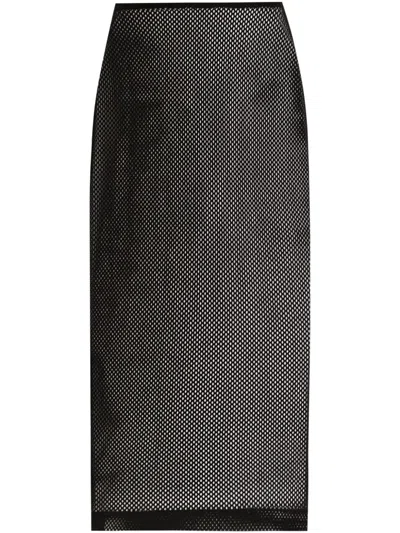 DOLCE & GABBANA MESH MIDI SKIRT