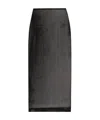Dolce & Gabbana Mesh Midi Pencil Skirt In Black