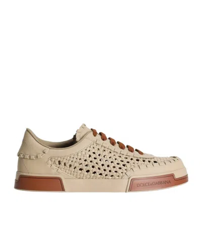 DOLCE & GABBANA DOLCE  GABBANA INTERWOVEN SNEAKERS